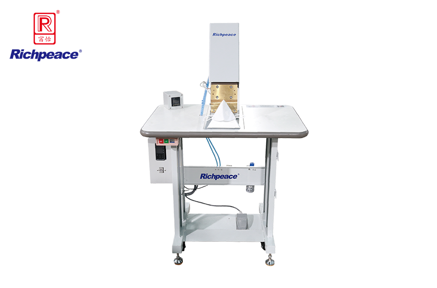 富怡手動折疊口罩外置鼻梁條、 海綿條熱壓機