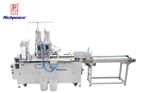 富怡全自動平面口罩耳帶焊接機 (自動放片裝置)