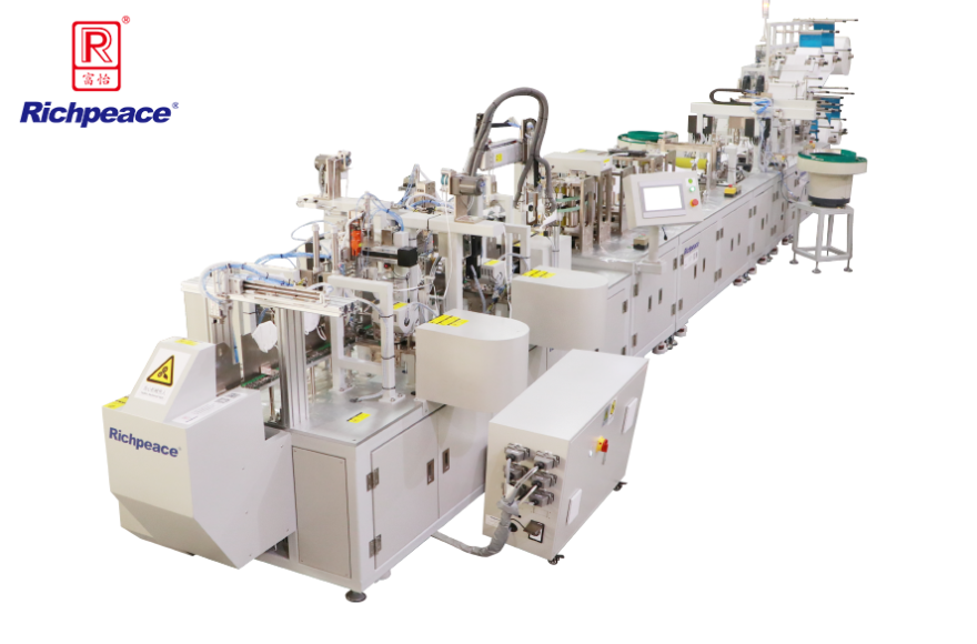 富怡折疊口罩一拖一生產(chǎn)線(xiàn)（焊頭帶）